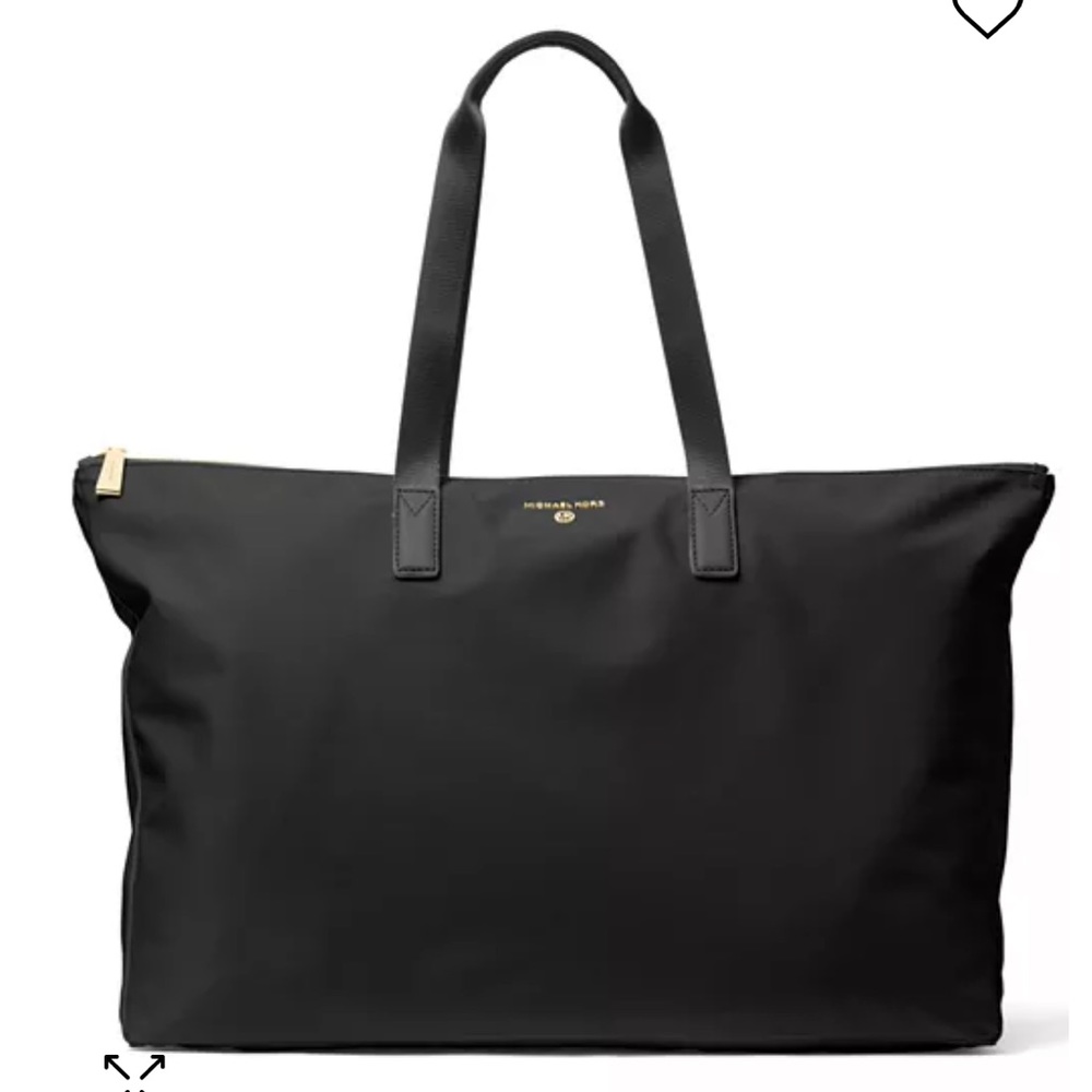Michael Kors Black Large Jet Set Nylon Tote Bag (NWOT)